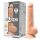 Silexd 9,5 - piesūcekņa dildo - 24cm (dabīgs)