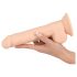 Silexd 9,5 - piesūcekņa dildo - 24cm (dabīgs)