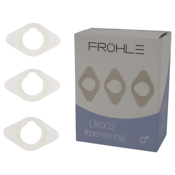 Fröhle LR002 (2,1cm) - medicīnisko dzimumlocekļa gredzenu komplekts (3 gab.)