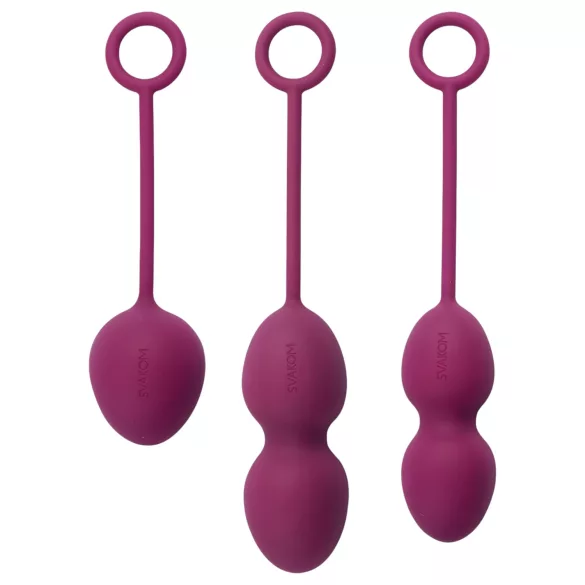 Svakom Nova - geišas bumbiņu komplekts 3 gab violetas