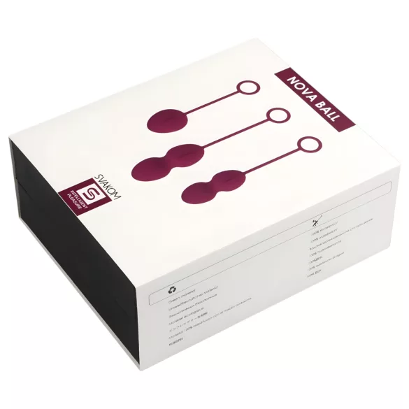 Svakom Nova - geišas bumbiņu komplekts 3 gab violetas