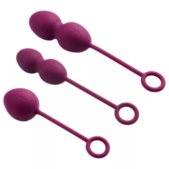 Svakom Nova - geišas bumbiņu komplekts 3 gab violetas