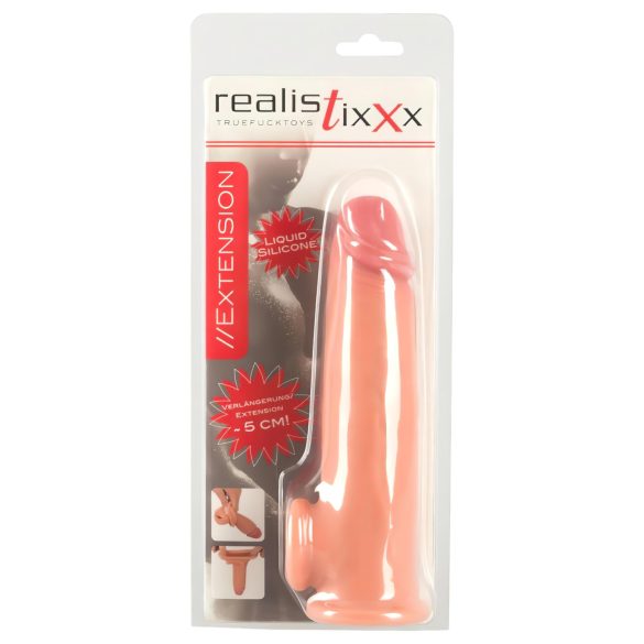 Realistixxx - gredzena pagarinātājs ar 19cm pārklājumu (dabīgs)