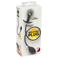   You2Toys - anālais aizbāznis ar bumbiņām, pumpējams, melns