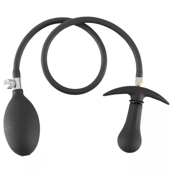 You2Toys - anālais aizbāznis ar bumbiņām, pumpējams, melns
