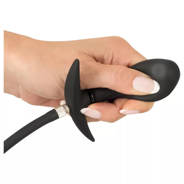 You2Toys - anālais aizbāznis ar bumbiņām, pumpējams, melns