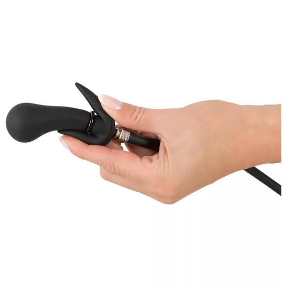 You2Toys - anālais aizbāznis ar bumbiņām, pumpējams, melns
