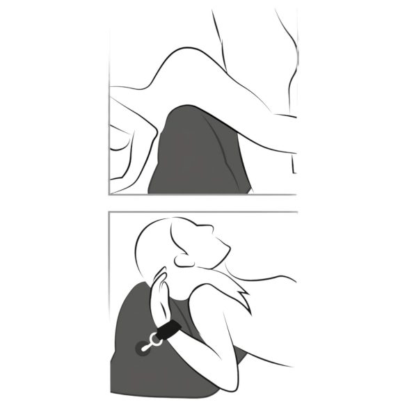 You2Toys mīlas spilvens komplekts, piepūšams seksspilvens, melns