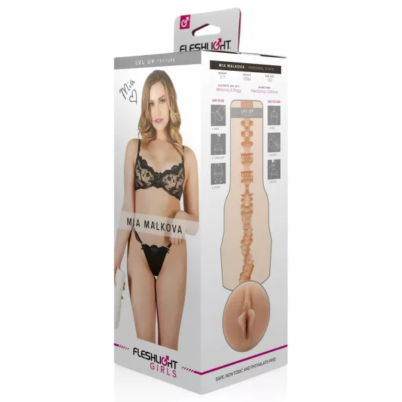 Fleshlight masturbators Mia Malkova realistiska maksts dabiska krāsa