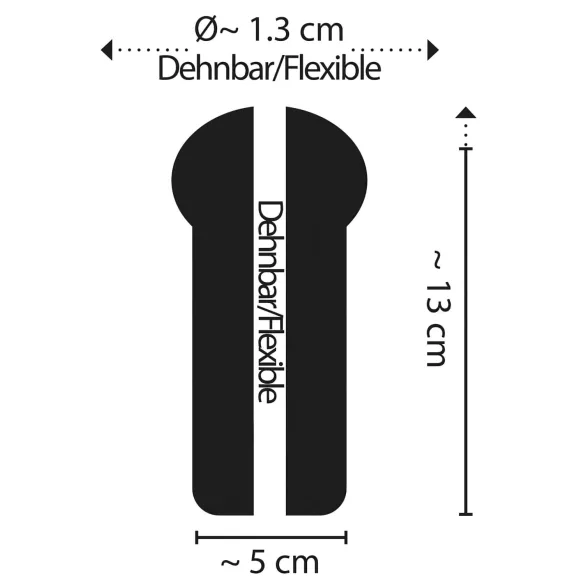 STROKER Speed - mākslīgā dibena masturbators (caurspīdīgs)