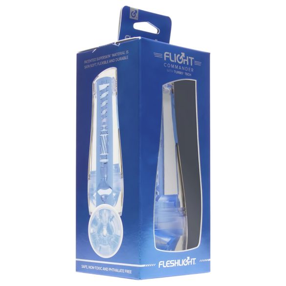 Fleshlight Flight Commander - masturbators ar vaku funkciju zilā krāsā