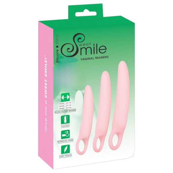 SMILE - Vagīnas trenažieri - dildo komplekts - rozā (3 gabali)