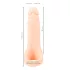 Realistixxx divkāršs reālistisks dildo ar dzimumlocekļa gredzenu, miesas krāsā