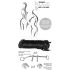 You2Toys Bondage anālais spraudnis (149g) + BDSM virve (10m)