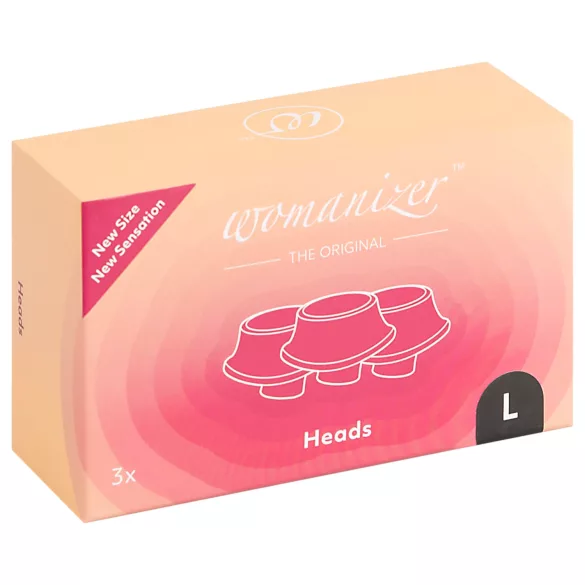 Womanizer rezerves uzgaļu komplekts lieliem modeļiem melns 3 gab.