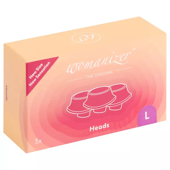 Womanizer rezerves uzgaļu komplekts liels violets 3 gab