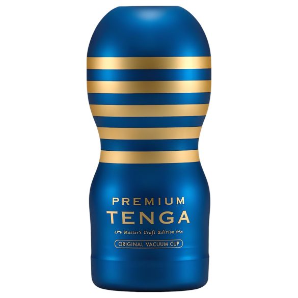 TENGA Premium Original - vienreizlietojams masturbators (zils)