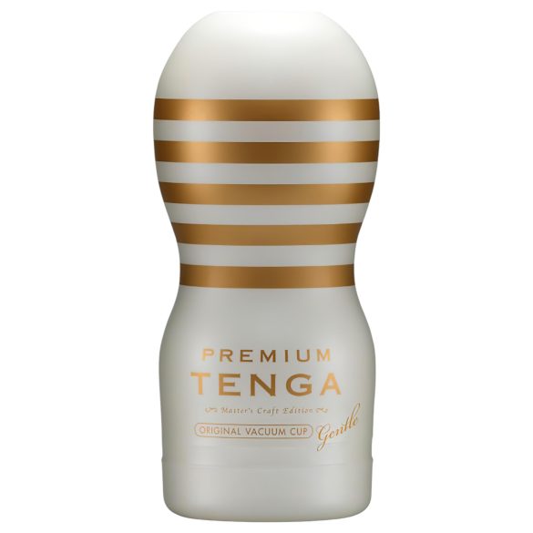 TENGA Premium Maigs - vienreizējs masturbators (balts)