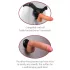 Real Feel Deluxe No.9 - realistisks vibrators ar sēkliniekiem, ķermeņa krāsā