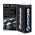 "Icicles Nr. 08 - viļņots stikla dildo ar diviem galiem (caurspīdīgs-zils)"