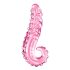 Leduspuķe Nr. 24 - rozā rievojuma stikla dildo