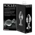 Icicles No. 25 - stikla anālais spraudnis konisks caurspīdīgs