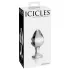Icicles No. 25 - stikla anālais spraudnis konisks caurspīdīgs