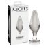 Icicles Nr. 26 - caurspīdīgs stikla anālais aizbāznis