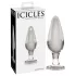 Icicles Nr. 26 - konisks, stikla anālais aizbāznis (caurspīdīgs)