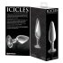 Icicles Nr. 26 - caurspīdīgs stikla anālais aizbāznis