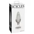 Icicles Nr. 26 - konisks, stikla anālais aizbāznis (caurspīdīgs)