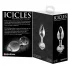 Icicles No. 44 - stikla anālais aizbāznis konisks caurspīdīgs