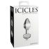 "Icicles Nr. 44 - konusveida stikla anālais spraudnis (caurspīdīgs)"