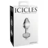 Icicles No. 44 - stikla anālais aizbāznis konisks caurspīdīgs