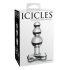 "Icicles Nr. 47 - trīskāršs pērļu stikla anālais aizbāznis (caurspīdīgs)"