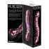 Icicles Nr. 55 - divpusējs G-punkta stikla dildo (rozā)