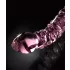 Icicles No. 55 - stikla divpusējs G punkta dildo rozā
