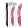 Icicles No. 57 - stikla divpusējs dildo ar penisu formu rozā