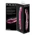 Icicles No. 57 - stikla divpusējs dildo ar penisu formu rozā