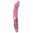 Icicles No. 57 - stikla divpusējs dildo ar penisu formu rozā