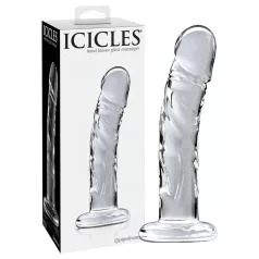   Icicles No. 62 - stikla dildo ar dzimumlocekļa formu caurspīdīgs