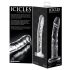 Icicles Nr. 62 - stikla dildo ar dzimumlocekļa formu (caurspīdīgs)