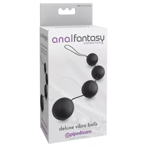 Pipedream - Anal Fantasy - iekšējo lodīšu anālais lodīšu virtenis (melns)