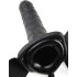 Fetiša strap-on 8 - uzliekams, dobais vibrators (melns)