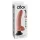 King Cock vibrators ar piesūcekni un elastīgu dizainu 26cm naturāls