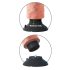 King Cock 9 - elastīgs, piepiedējams vibrators (26cm) - naturāls