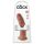 Karaliskais dzimumloceklis 9 - piesūceknis reālistisks dildo (23 cm) - tumšs dabīgs
