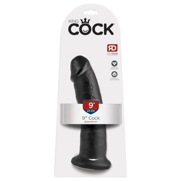 King Cock 9 - piesūcekņa dildo melns
