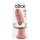 King Cock dildo ar piesūcekni 25cm naturāls
