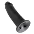 King Cock dildo ar piesūcekni 25 cm melns